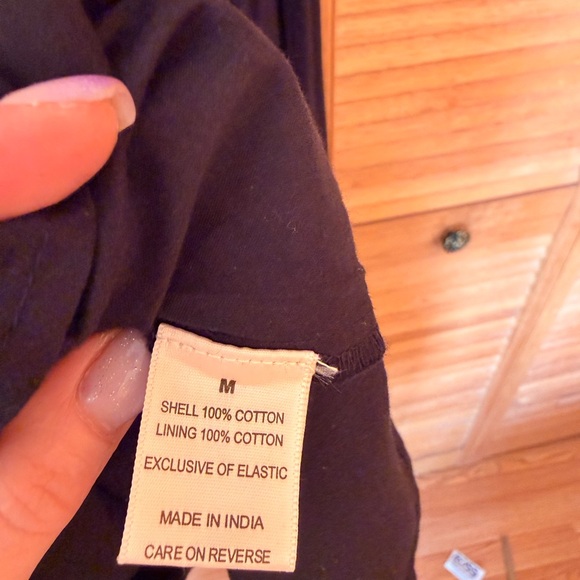 Black Smocked Midi Dress with Spaghetti Straps - Picture 7 of 7